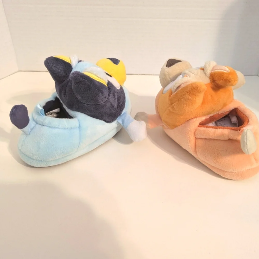 Bluey 3D Toddler Plush Slippers New‎ Without Tags Size 5/6